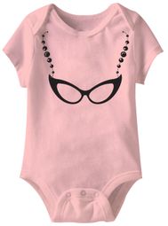 Librarian Glasses Funny Baby Romper Pink Infant Babies Creeper Librarian Glasses Funny Baby Romper Pink Infant Babies Creeper