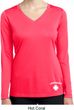 Lifeguard Bottom Print Ladies Dry Wicking Long Sleeve Shirt