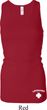 Lifeguard Bottom Print Ladies Longer Length Racerback Tank Top