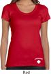 Lifeguard Bottom Print Ladies Scoop Neck Shirt