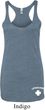 Lifeguard Bottom Print Ladies Tri Blend Racerback Tank Top