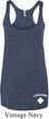 Lifeguard Bottom Print Ladies Tri Blend Racerback Tank Top