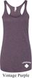 Lifeguard Bottom Print Ladies Tri Blend Racerback Tank Top