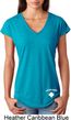 Lifeguard Bottom Print Ladies Tri Blend V-Neck Shirt