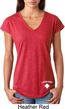 Lifeguard Bottom Print Ladies Tri Blend V-Neck Shirt