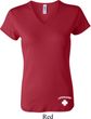 Lifeguard Bottom Print Ladies V-neck Shirt