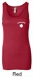 Lifeguard Ladies Longer Length Tank Top Pocket Print