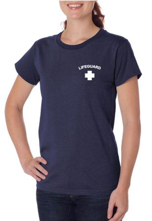 Lifeguard Ladies Organic T-Shirt Pocket Print