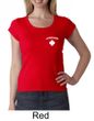 Lifeguard Ladies Scoop Neck Shirt Pocket Print