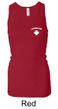 Lifeguard Ladies Tank Top Longer Length Racerback Tank Pocket Print