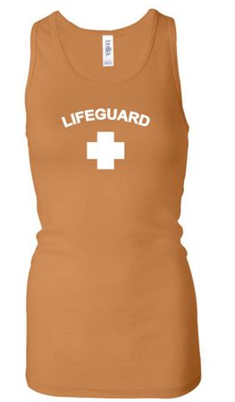 Lifeguard Ladies Tank Top Longer Length Racerback Tanktop
