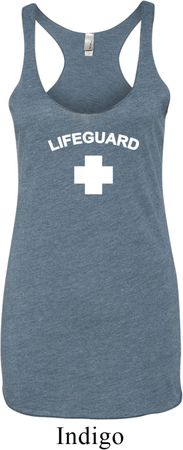 Lifeguard Ladies Tri Blend Racerback Tank Top