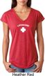 Lifeguard Ladies Tri Blend V-Neck Shirt