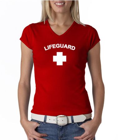 Lifeguard Ladies V-Neck Shirt