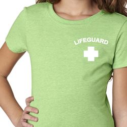 Lifeguard Pocket Print Girls Shirt Lifeguard Pocket Print Girls Shirt