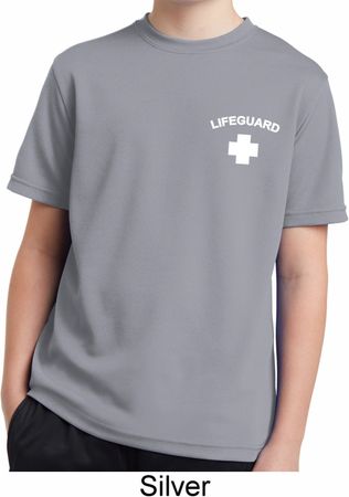 Lifeguard Pocket Print Kids Moisture Wicking Shirt