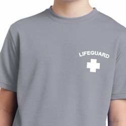 Lifeguard Pocket Print Kids Moisture Wicking Shirt Lifeguard Pocket Print Kids Moisture Wicking Shirt