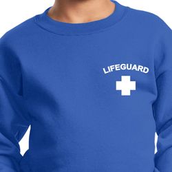 Lifeguard Pocket Print Kids Sweatshirt Lifeguard Pocket Print Kids Sweatshirt