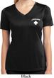 Lifeguard Pocket Print Ladies Moisture Wicking V-neck Shirt