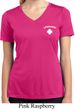 Lifeguard Pocket Print Ladies Moisture Wicking V-neck Shirt