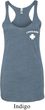 Lifeguard Pocket Print Ladies Tri Blend Racerback Tank Top