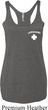 Lifeguard Pocket Print Ladies Tri Blend Racerback Tank Top