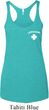 Lifeguard Pocket Print Ladies Tri Blend Racerback Tank Top