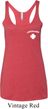 Lifeguard Pocket Print Ladies Tri Blend Racerback Tank Top
