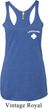 Lifeguard Pocket Print Ladies Tri Blend Racerback Tank Top