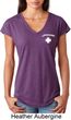 Lifeguard Pocket Print Ladies Tri Blend V-Neck Shirt