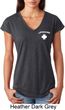Lifeguard Pocket Print Ladies Tri Blend V-Neck Shirt