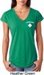 Lifeguard Pocket Print Ladies Tri Blend V-Neck Shirt