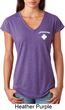 Lifeguard Pocket Print Ladies Tri Blend V-Neck Shirt