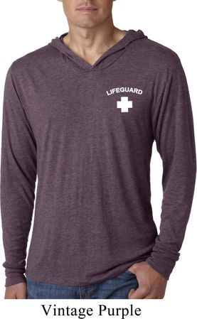 Lifeguard Pocket Print Lightweight Hoodie Shirt