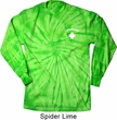 Lifeguard Pocket Print Long Sleeve Tie Dye Shirt