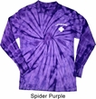 Lifeguard Pocket Print Long Sleeve Tie Dye Shirt