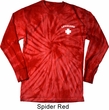 Lifeguard Pocket Print Long Sleeve Tie Dye Shirt