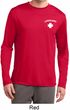 Lifeguard Pocket Print Mens Dry Wicking Long Sleeve Shirt