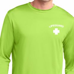 Lifeguard Pocket Print Mens Dry Wicking Long Sleeve Shirt Lifeguard Pocket Print Mens Dry Wicking Long Sleeve Shirt