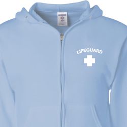 Lifeguard Pocket Print Mens Full Zip Hoodie Lifeguard Pocket Print Mens Full Zip Hoodie