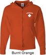 Lifeguard Pocket Print Mens Full Zip Hoodie