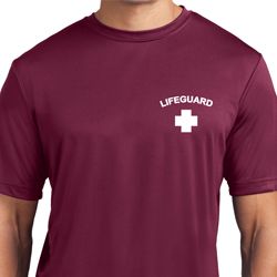 Lifeguard Pocket Print Mens Moisture Wicking Shirt Lifeguard Pocket Print Mens Moisture Wicking Shirt
