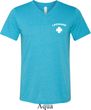 Lifeguard Pocket Print Mens Tri Blend V-neck Shirt