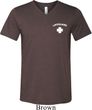 Lifeguard Pocket Print Mens Tri Blend V-neck Shirt