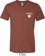Lifeguard Pocket Print Mens Tri Blend V-neck Shirt