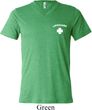 Lifeguard Pocket Print Mens Tri Blend V-neck Shirt