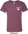 Lifeguard Pocket Print Mens Tri Blend V-neck Shirt