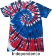 Lifeguard Pocket Print Patriotic Tie Dye Shirt