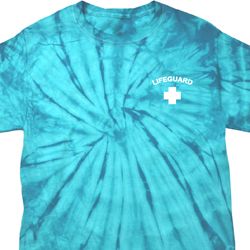 Lifeguard Pocket Print Spider Tie Dye Shirt Lifeguard Pocket Print Spider Tie Dye Shirt