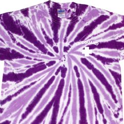Lifeguard Pocket Print Twist Tie Dye Shirt Lifeguard Pocket Print Twist Tie Dye Shirt